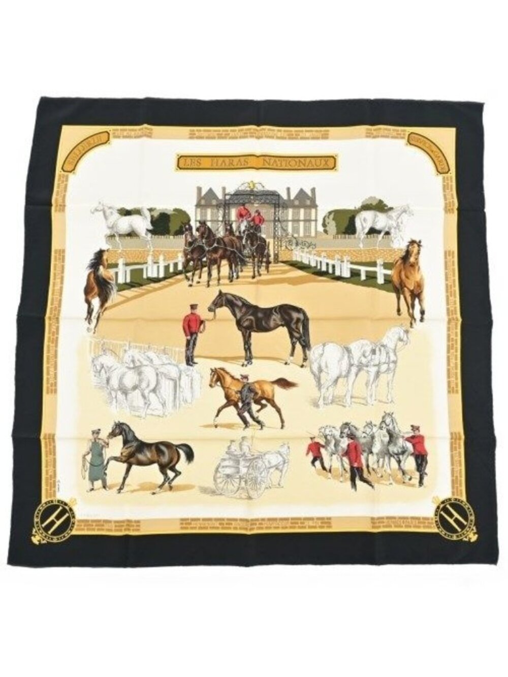 Hermes Bandana Scarf Beige